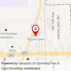 Bicycle Spot on Northheast 51st Street,  Florida - location map