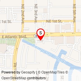 Dunkin' Donuts on East Atlantic Boulevard, Pompano Beach Florida - location map