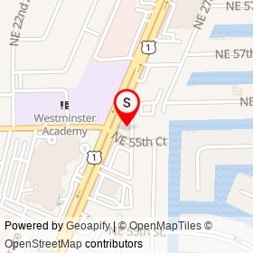 Burger King on Federal Highway, Fort Lauderdale Florida - location map