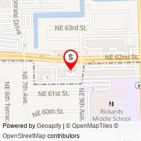 Marathon Gas Station & Store on Cypress Creek Road, Fort Lauderdale Florida - location map