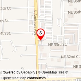 Speedway on North Andrews Avenue, Fort Lauderdale Florida - location map
