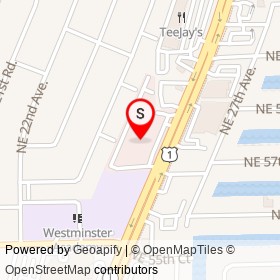 La Quinta Inn on Northeast 57th Street, Fort Lauderdale Florida - location map