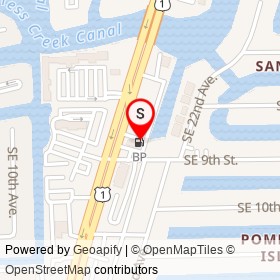 BP on Southeast 21st Terrace, Pompano Beach Florida - location map