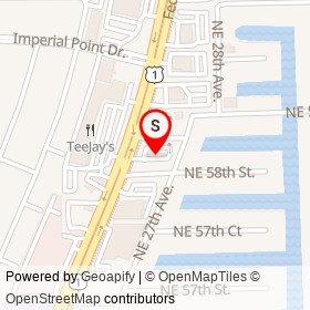DQ Grill-Chill Restaurant on Federal Highway, Fort Lauderdale Florida - location map