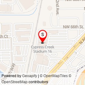 Cypress Creek Stadium 16 on North Andrews Avenue, Fort Lauderdale Florida - location map