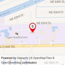 Nutter Dining Hall on Northeast 63rd Street, Fort Lauderdale Florida - location map