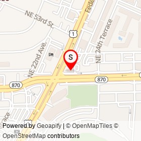 Denny's on Federal Highway, Fort Lauderdale Florida - location map