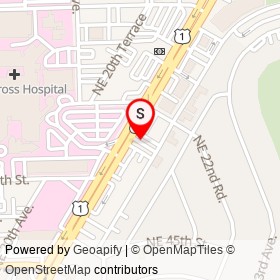 Papa John's on Federal Highway, Fort Lauderdale Florida - location map