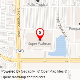 Walmart Supercenter on West Atlantic Boulevard, Pompano Beach Florida - location map
