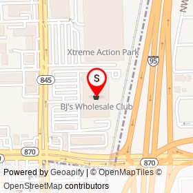 BJ's Wholesale Club on Northwest 9th Avenue, Fort Lauderdale Florida - location map
