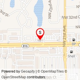 Burger King on West Oakland Park Boulevard,  Florida - location map