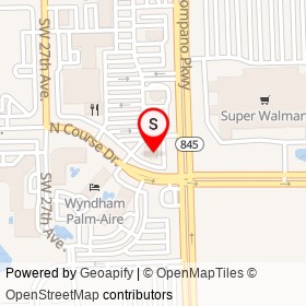 Ruby Tuesday's on North Course Drive, Pompano Beach Florida - location map