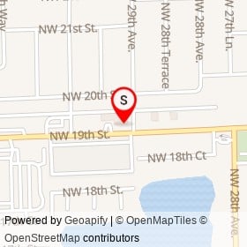 The Blue Store on Northwest 19th Street, Fort Lauderdale Florida - location map
