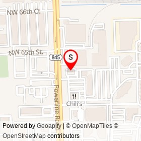 Burger King on Powerline Road, Fort Lauderdale Florida - location map