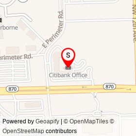 Citibank Office on Northwest 15th Avenue, Fort Lauderdale Florida - location map