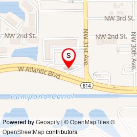 Shell on West Atlantic Boulevard, Pompano Beach Florida - location map