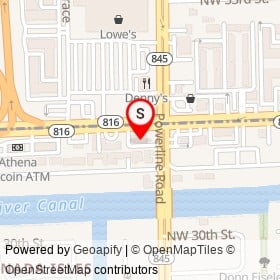 Chevron on West Oakland Park Boulevard,  Florida - location map