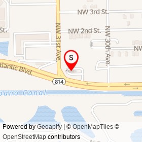 Popeyes on West Atlantic Boulevard, Pompano Beach Florida - location map