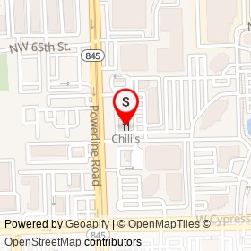 Chili's on Northwest 63rd Street, Fort Lauderdale Florida - location map