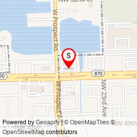 Exxon on West Commercial Boulevard, Fort Lauderdale Florida - location map