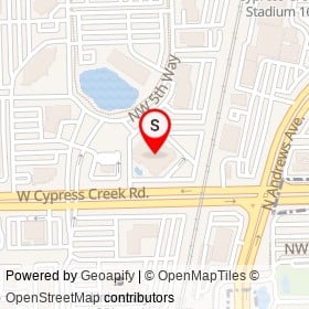 Sheraton Suites Fort Lauderdale at Cypress Creek on Northwest 62nd Street, Fort Lauderdale Florida - location map