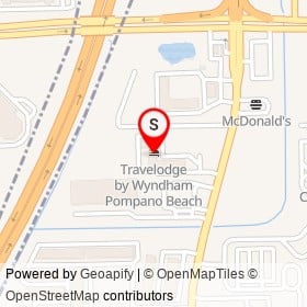 Travelodge by Wyndham Pompano Beach on Northwest 31st Avenue, Pompano Beach Florida - location map