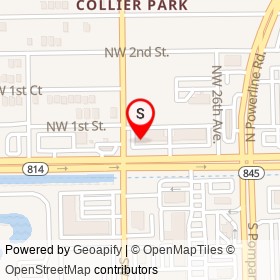 Firestone on Northwest 27th Avenue, Pompano Beach Florida - location map