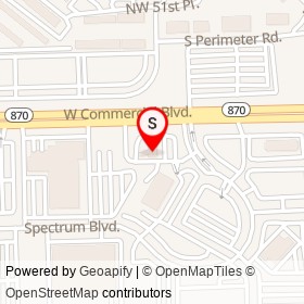 Wells Fargo on West Commercial Boulevard, Fort Lauderdale Florida - location map
