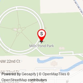 Mills Pond Park on , Fort Lauderdale Florida - location map