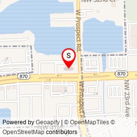 Speedway on West Commercial Boulevard, Fort Lauderdale Florida - location map
