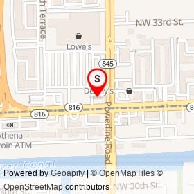 Mobil on West Oakland Park Boulevard,  Florida - location map