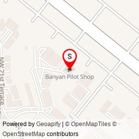 Banyan Pilot Shop on NW 20th Terrace, Fort Lauderdale Florida - location map