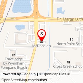 McDonald's on Northwest 31st Avenue, Pompano Beach Florida - location map