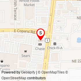 Chili's on East Copans Road, Pompano Beach Florida - location map