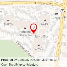 JCPenney on Pompano Square, Pompano Beach Florida - location map
