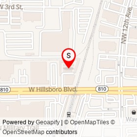 Public Storage on West Hillsboro Boulevard, Deerfield Beach Florida - location map