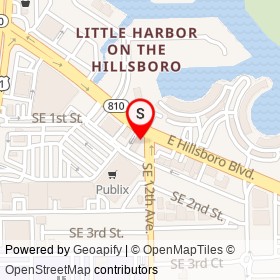 Michael's Pizzeria on Southeast 12th Avenue, Deerfield Beach Florida - location map