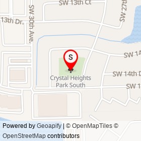 Crystal Heights Park South on , Deerfield Beach Florida - location map
