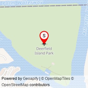 Deerfield Island Park on , Deerfield Beach Florida - location map