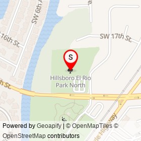 Hillsboro El Rio Park North on , Boca Raton Florida - location map