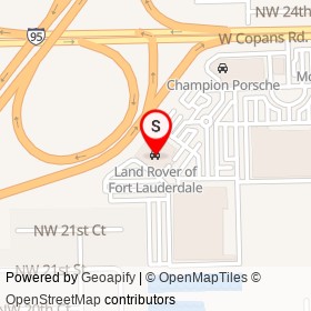Land Rover of Fort Lauderdale on Northwest 21st Court, Pompano Beach Florida - location map