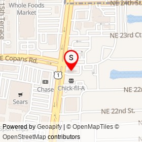 Long John Silver's on Northeast 23rd Street, Pompano Beach Florida - location map