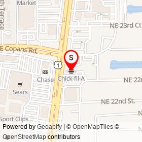 Chick-fil-A on Federal Highway, Pompano Beach Florida - location map