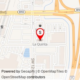 La Quinta on Southwest 12th Avenue, Deerfield Beach Florida - location map