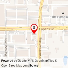 Mobil on West Copans Road, Pompano Beach Florida - location map