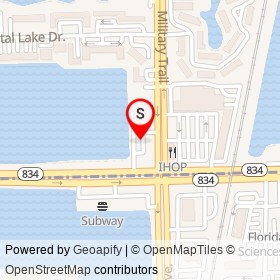 Mobil on North Andrews Avenue, Deerfield Beach Florida - location map