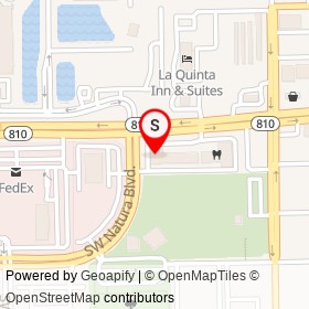 Posh French Cleaners on Southwest Natura Boulevard, Deerfield Beach Florida - location map