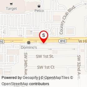 Hilsboro on West Hillsboro Boulevard, Deerfield Beach Florida - location map