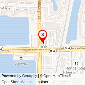 IHOP on West Sample Road, Deerfield Beach Florida - location map