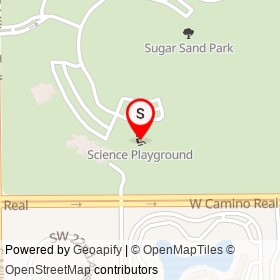Science Playground on West Camino Real, Boca Raton Florida - location map